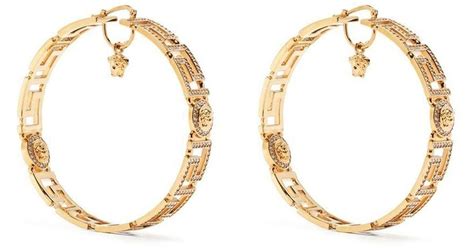 versace goldtone earrings